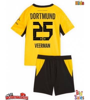 Borussia Dortmund Joey Veerman #25 Replica Home Stadium Kit for Kids 2026-27 Short Sleeve (+ pants)